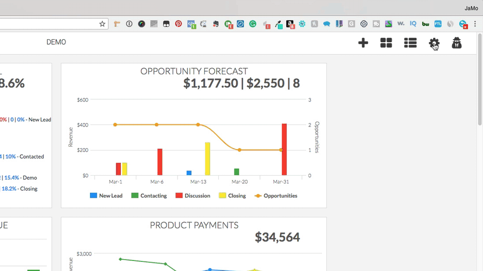 Click on the gear icon then on account, and then on Sources. Here you want to click on Authorize next to the Facebook option and give access to Graphly. This is for Facebook Ads Reporting