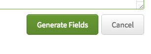 Click on the Generate Fields button in Thrive Leads