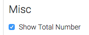 Check this box to display the total in the top right-hand corner of the report