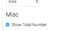 Show total number box checked.