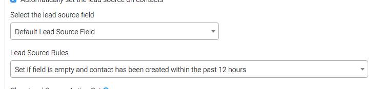 Select where you want your lead source stored and also set the lead source rules for your account