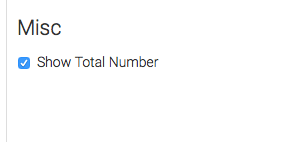 check this box to display the total in the right hand side of the report.