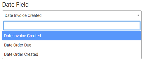 Options for the Date field shown.