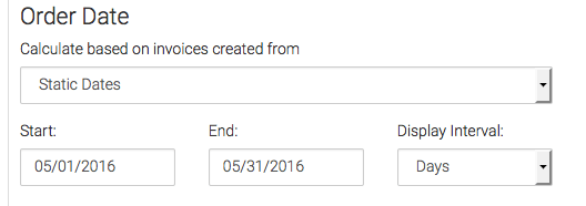 Then choose your the date that you would like to base your invoice calculations off of.