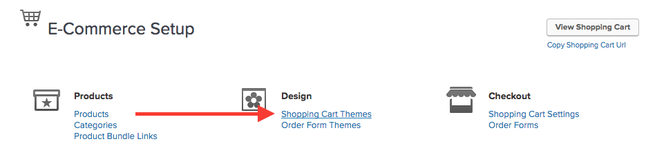 From there, get to the Shopping Cart Theme you wish to add the tracking script to.