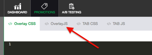 click the overlayJS tab