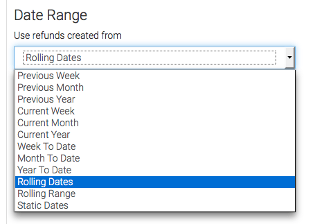 Now go to the "Options" tab. All you have to do here is set the date range you want to track data from.