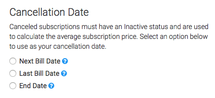 Choose between three options on your cancelation date