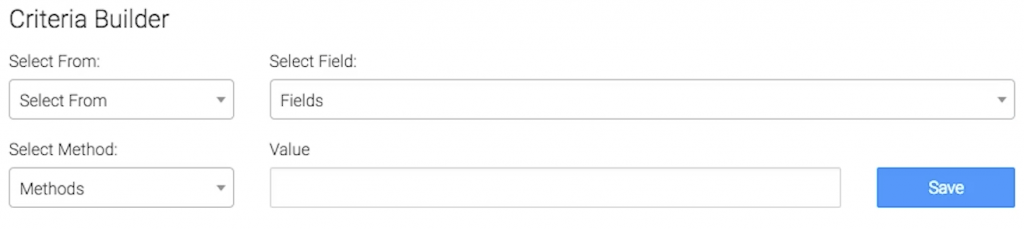 For ultimate control and customization, use the "Criteria Builder" to include additional rules and requirements for the report. Using this, you can filter results by any field on the contact record.