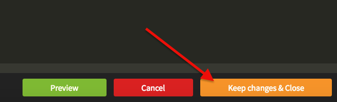 Click Keep changes & Close