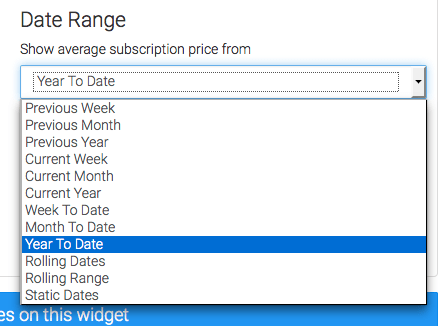 Next, set your Date Range. I'll choose Year to Date, and group it by Months as the interval.
