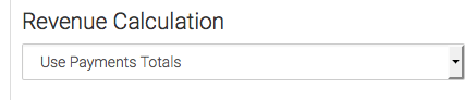 select the revenue calculation type