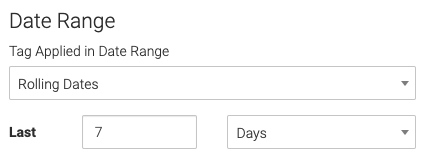 date range of 7 days